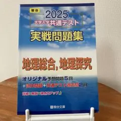 2025大学入学共通テスト　実践問題集　地理総合、地理探究