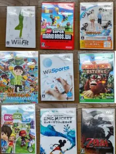 Wiiソフトセット（9本） 夏休み　ゲーム