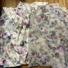 ローズカーテン&レース4枚セット再々値下げ❣️