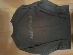 ESSENTIALS ブラック ロングスリーブ Tシャツ　Lサイズ　（XL位）