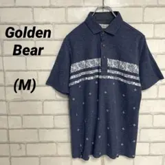 ゴールデンベア　ポロシャツ　半袖　紺　ネイビー　春夏向け 綿　コットン100%