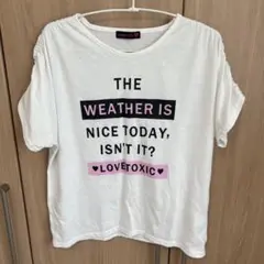 lovetoxic ホワイト Tシャツ