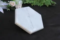 天然大理石プレート本磨き仕上ビアンコカララ食トレー物置に200x200x18mm