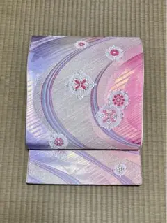 ◎はなえみ◎ 正絹 流水に華文 袋帯