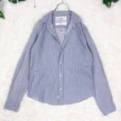 美品　Frank＆Eileen　BARRY　霜降り　長袖シャツ　M　グレー