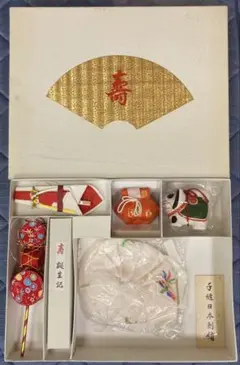 未使用品★ お宮参り用品セット・女の子大黒帽7点セット