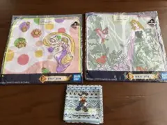 ディズニー★ハンカチ★3枚セット★新品★ランド★ドナルド★ラプンツェル★プリンス