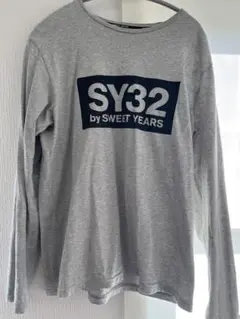 SY32ロングTシャツ　ロンT グレーLサイズ