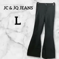 【JC & JQ JEANS】ブラック ブーツカットパンツ Lサイズ