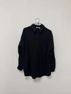 ASOS DESIGN 黒 長袖シャツ UK 4