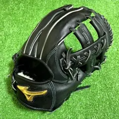 ミズノプロ 内野手用 軟式用 グローブ Mブラック サイズ7 グラブ BSS限定