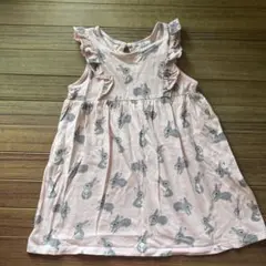 H&M ウサギ柄ワンピース12-18M