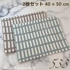 給食ナフキン 2枚セット【533】 40×50 ランチマット 入学グッズ 男の子