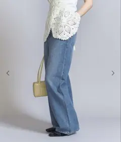 デニム ワイドストレート パンツ　UNITED ARROWS