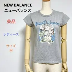 美品 NEW BALANCE ニューバランス レディース 半袖 Tシャツ Ｍ