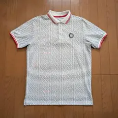 ジャックバニー メッセージ総柄 半袖 ポロシャツ size 6 USED