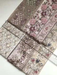 インド刺繍リボン　50cm セット　①