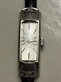 RADO EMERAUDE 手巻　k14WG　オーバーホール済 美品 動作確認済 稼働 極美品 RADO elfe レディース 高級腕時計 手巻き 金無垢