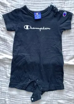 チャンピオン　Champion　ロンパース　半袖　黒　ベビー　子供服　70