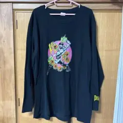 早い者勝ち　アニメTシャツ　ロンT ブラック　フロントロゴ　XLサイズ
