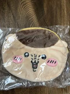 トレーディングおかおポーチ 明日もがんばるぞ ちいかわ くりまんじゅう