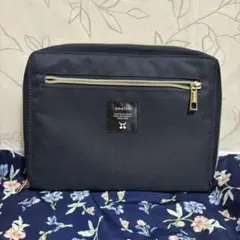 anello 犬印本舗 母子手帳ケース ネイビー ポーチ