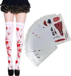 ハロウィン タトゥーシール ゾンビ コスプレ ナース 傷 小物 30枚 新品