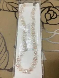 淡水パールとビーズのネックレス