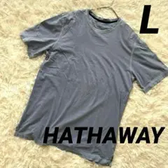 【HATHAWAY】Tシャツ トップス 半袖 カットソー コットン100 くすみ