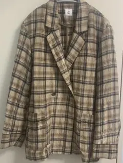 【※出品1/4まで】<6(ROKU)>CHECK JACKET/ジャケット
