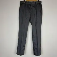 グリーンレーベルリラクシング メンズ スラックス ストライプ グレー M