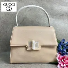 希少品✨ オールドグッチ ハンドバック ブディック バイカラ ターンロック