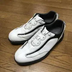 フットジョイ SPORT LT ゴルフシューズ 白黒 27cm 中古品