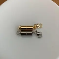 2個セット マグネットクラスプ シルバー ゴールド ネックレス アジャスター