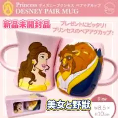 【新品未開封品】 ディズニープリンセス ペアマグカップ 美女と野獣
