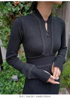 新品未使用 TODAYFUL Blade Piping Knitdress 36