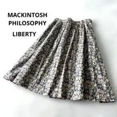 美品✨マッキントッシュフィロソフィー リバティ 花柄 フレアスカート 38