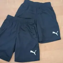 PUMA ブラック ハーフパンツ 120 130 2枚セット