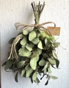 ☘️たっぷりポポラスベリー★ドライリーフスワッグ☘️36cm