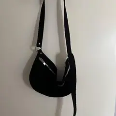 GUIDI グイディ Q100 スエード ショルダー バッグ 鞄 黒