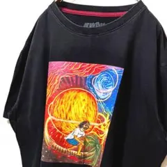 RW4U デカロゴ Tシャツ ブラック 黒 XL 古着