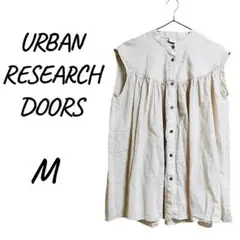 URBAN RESEARCH DOORS コットンボイルフレンチブラウス　M