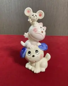 ＊レトロ貯金箱 ＊アニマルタワー ネズミ ネコ イヌ 内藤ルネ