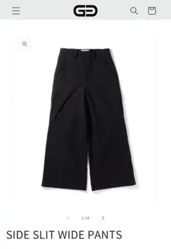goat essence SIDE SLIT WIDE PANTS size2
