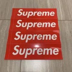 Supreme ステッカー 4枚セット 赤