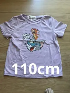 トムとジェリー Tシャツ 6Y 薄紫