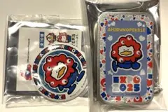 万博　サンリオ　スライド缶　缶バッジ　セット　ペックル