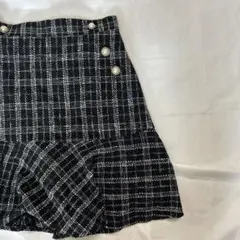 evelyn ツイード フレア ミニスカート