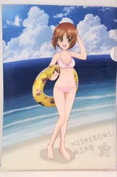 ガールズ&パンツァー　西住みほ　クリアファイル　水着