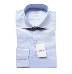 新品 FAIRFAX 41 フェアファックス ドレスシャツ 無地 ライトブルー
